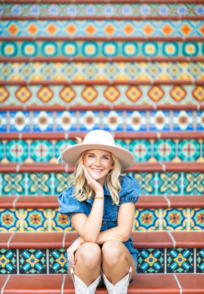 Senior Photos at Highland Park Village Dallas