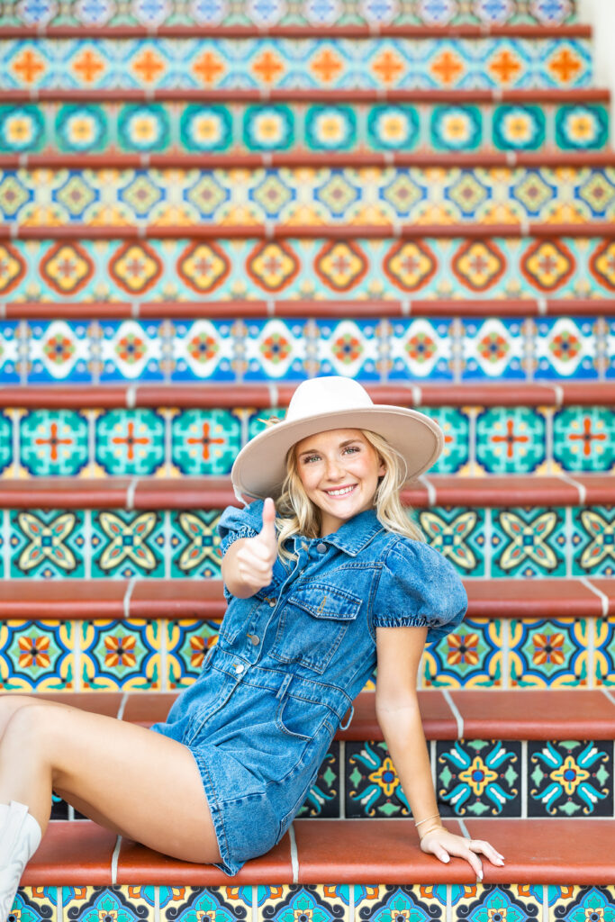 Senior Photos at Highland Park Village Dallas