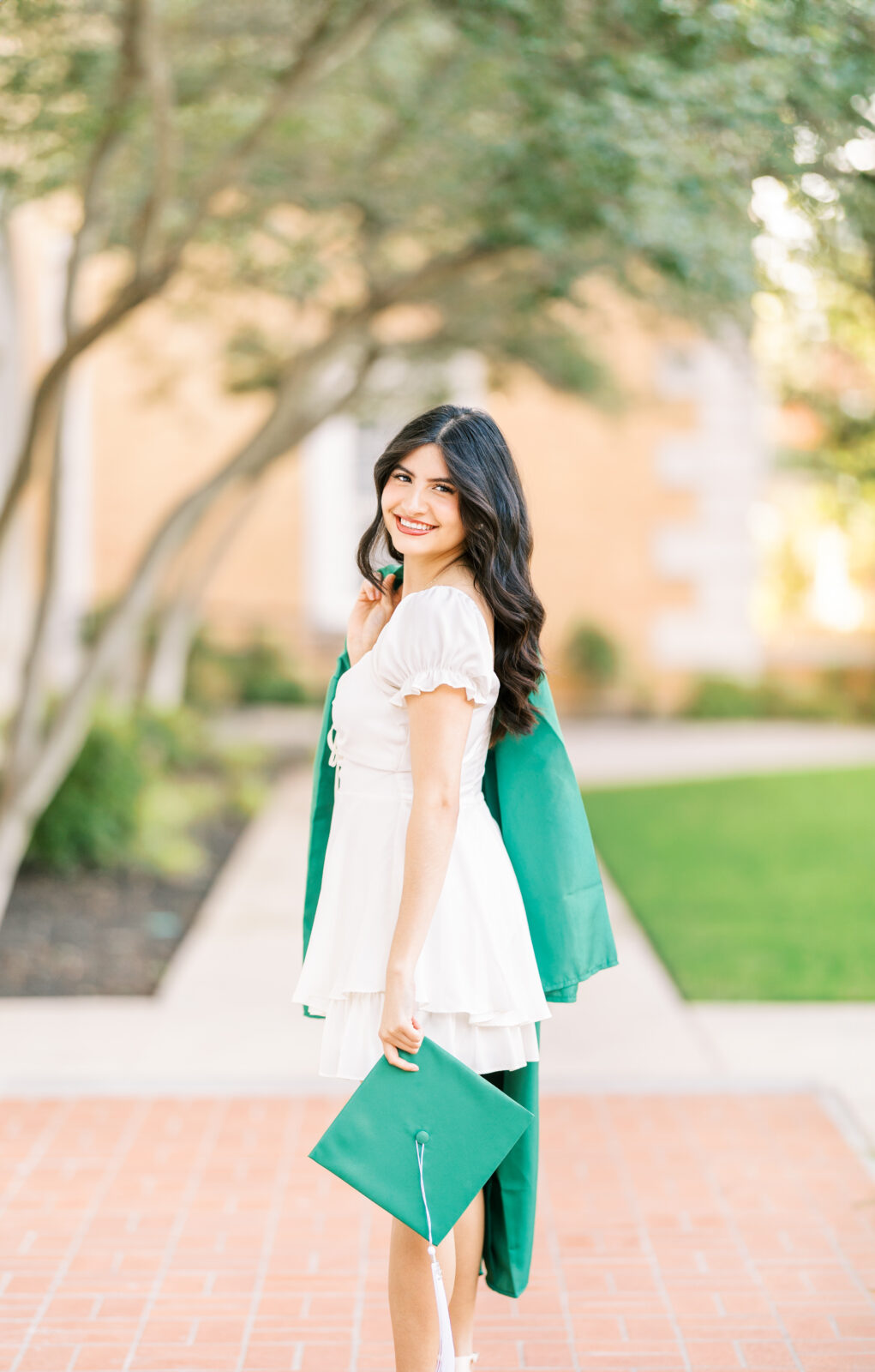 UNT senior pictures at Hurley Administration Building