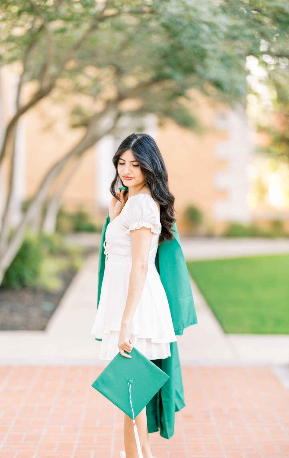 UNT senior pictures at Hurley Administration Building
