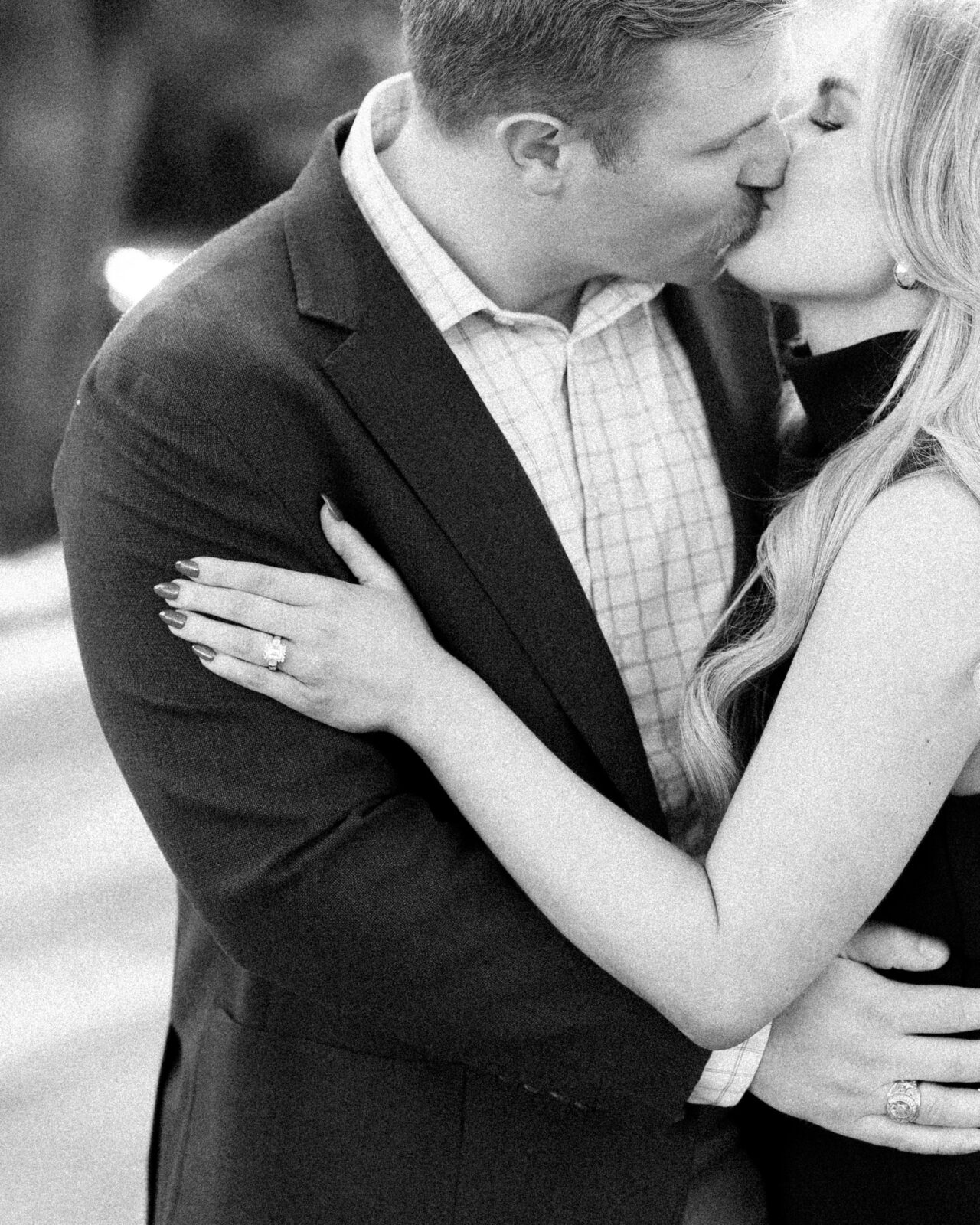 Highland Park engagement photos at Flippen Park after proposal.