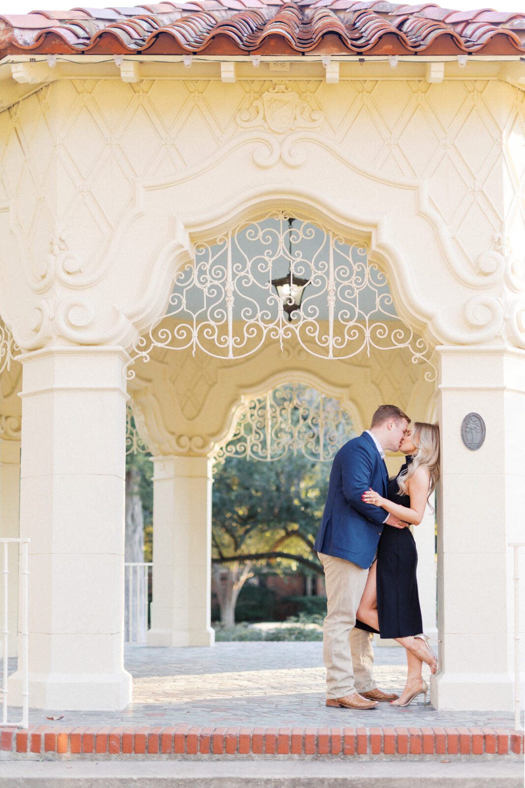 Winter engagement photos in Highland Park Dallas